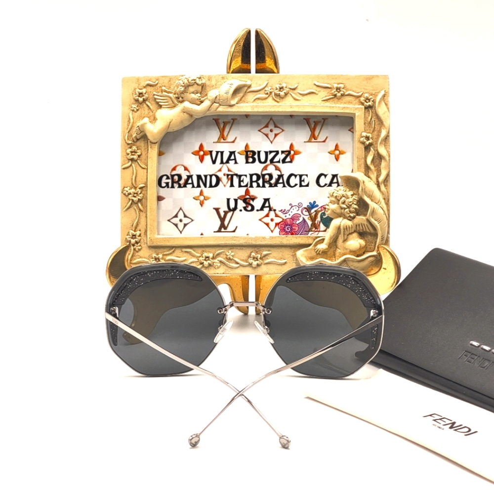 FENDI Geometric Sunglasses For Women Or Men's Who Loves A Little Glitter 🥰